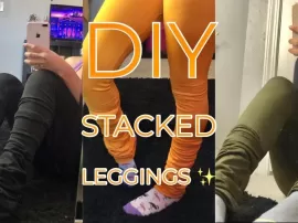 Transforma tus viejos pantalones en modernos leggings con este sencillo tutorial DIY